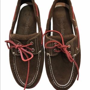 Timberland Brown Suede Boat Shoes 2 Eyelet 8.5